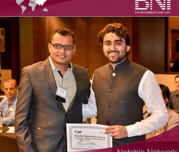 BNI Recognization As Notable Networking Professional