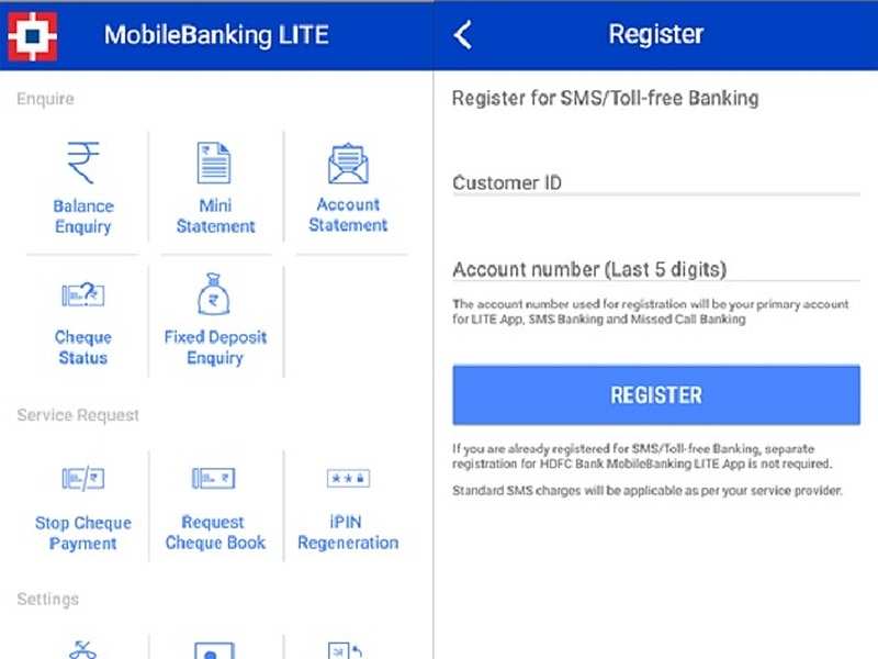 HDFC Bank MobileBanking LITE
