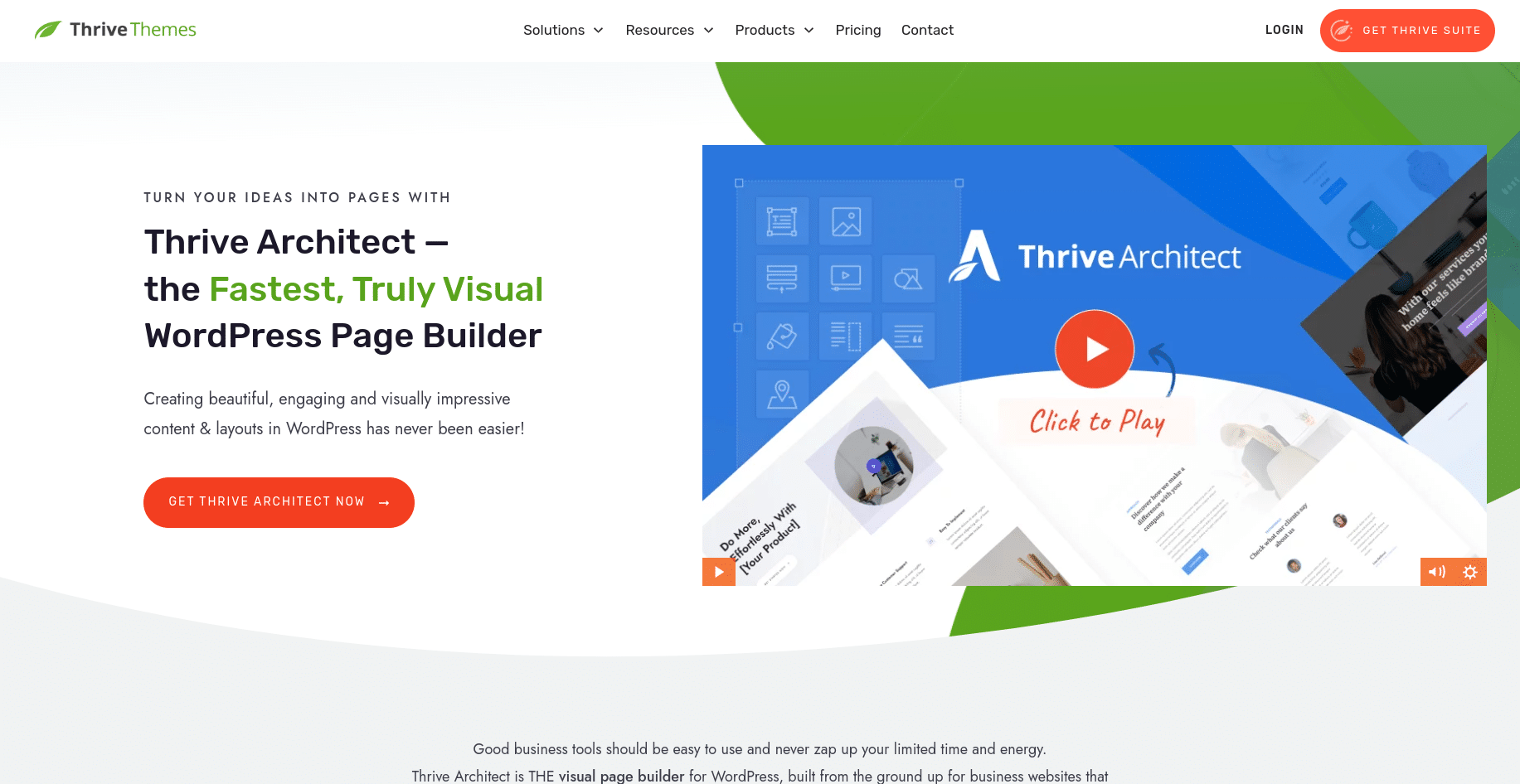 Thrive Architect page Builder