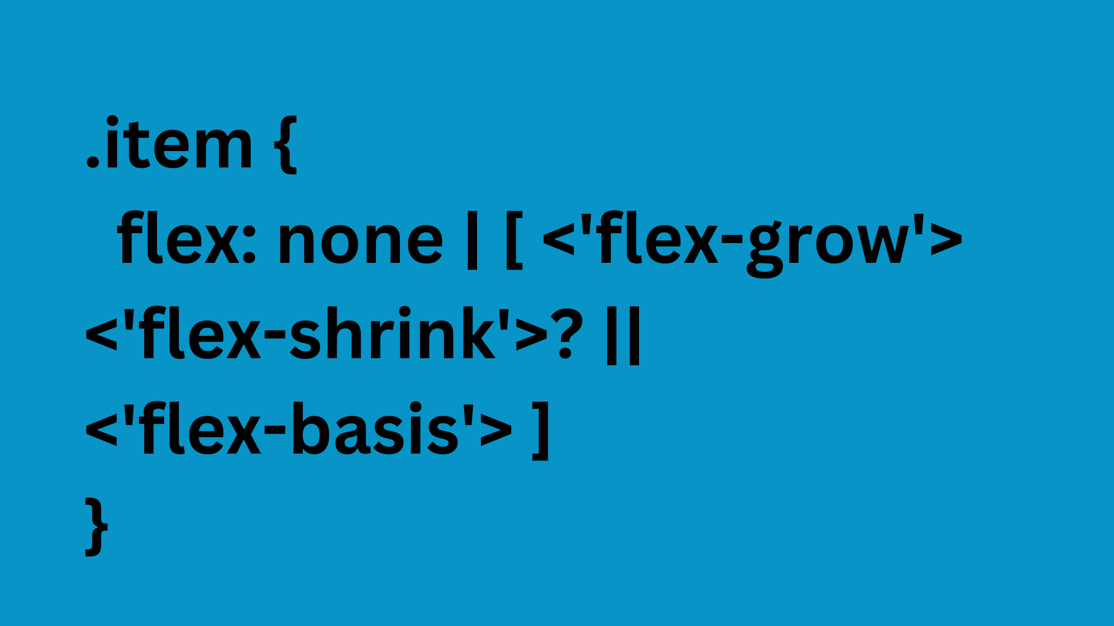 Flex basis code